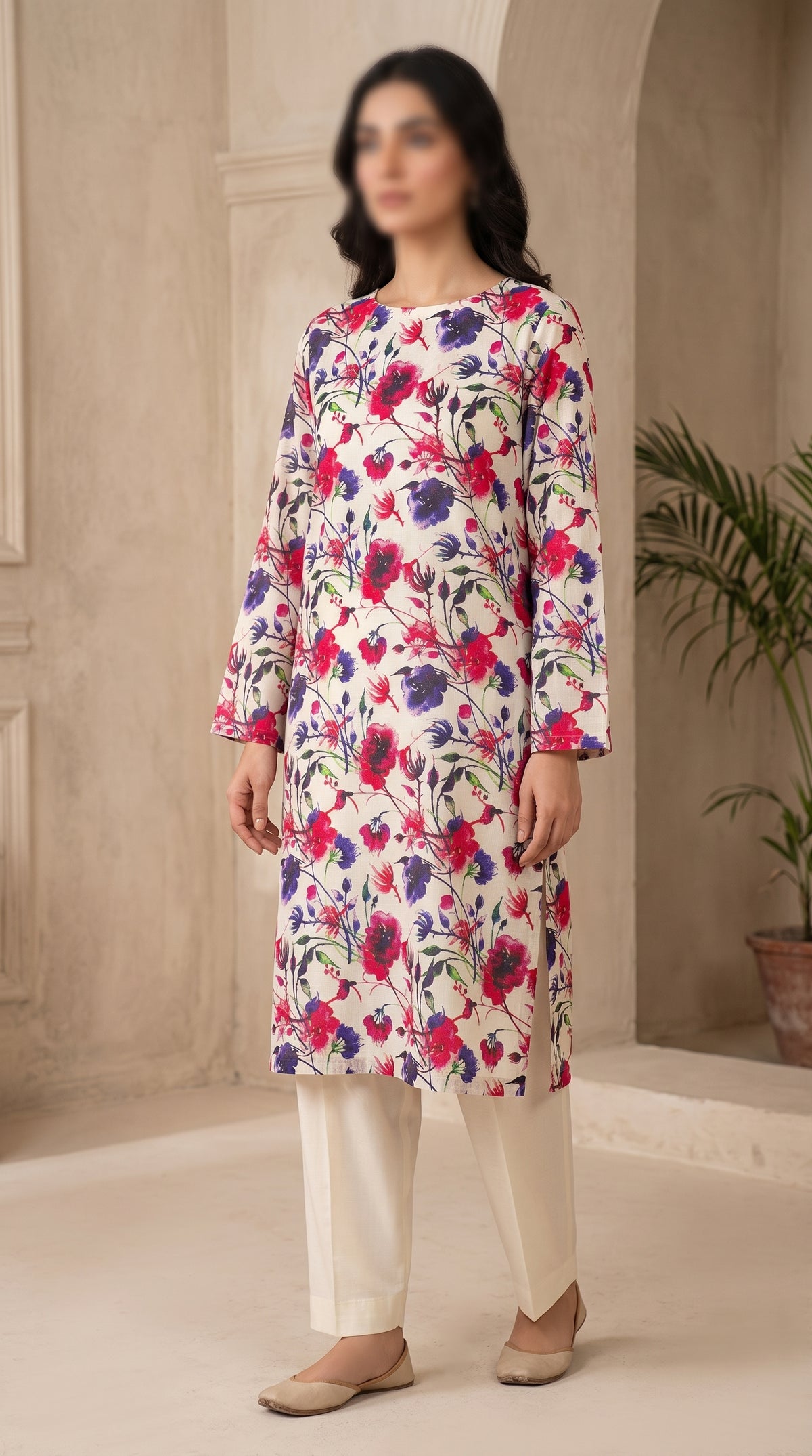 Printed Lawn Unstitched Fabric – FL12