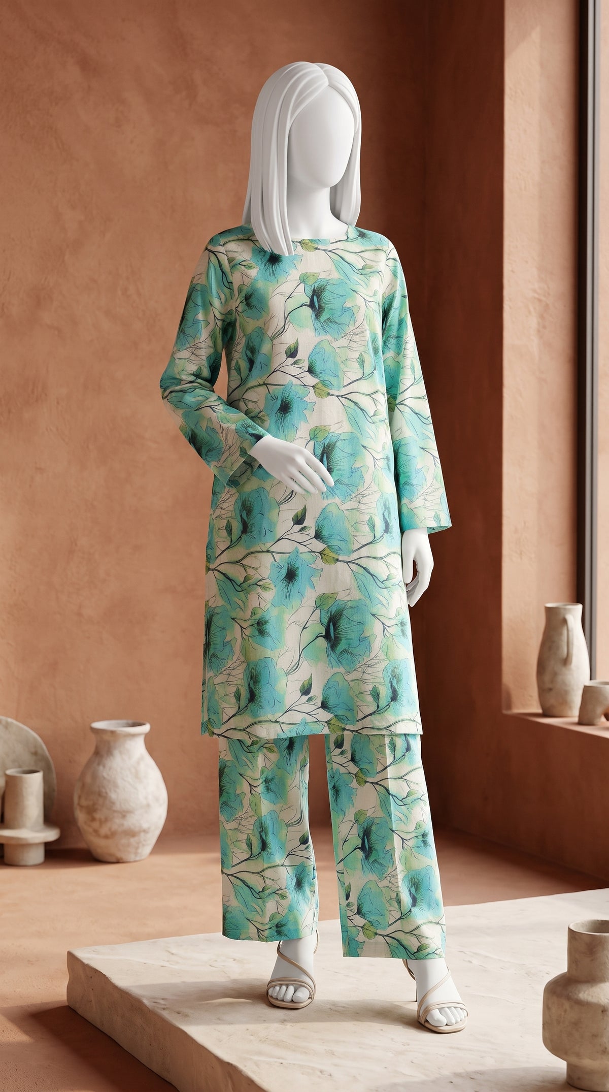 Printed Lawn Unstitched Fabric – FL30