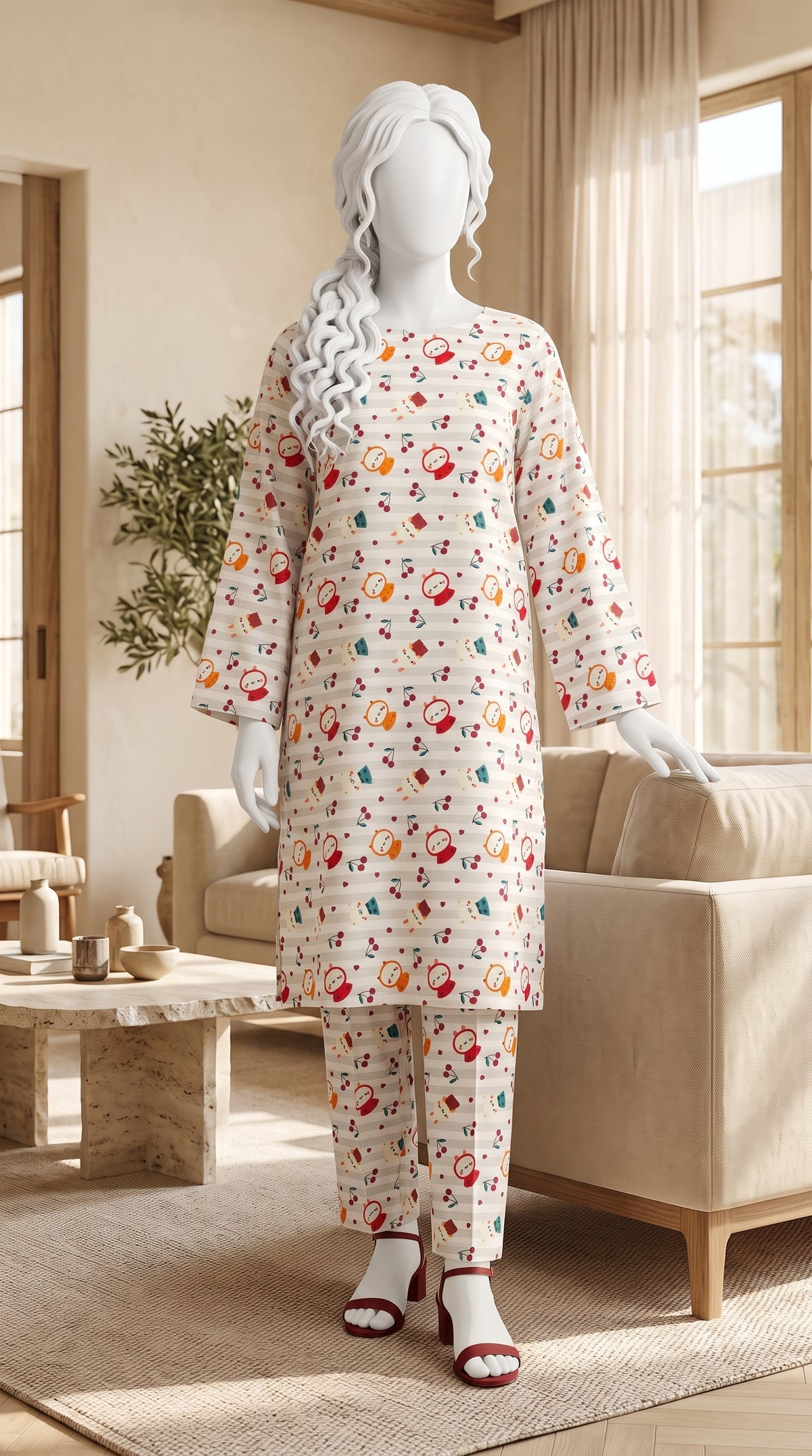 Printed Lawn Unstitched Fabric – FL37