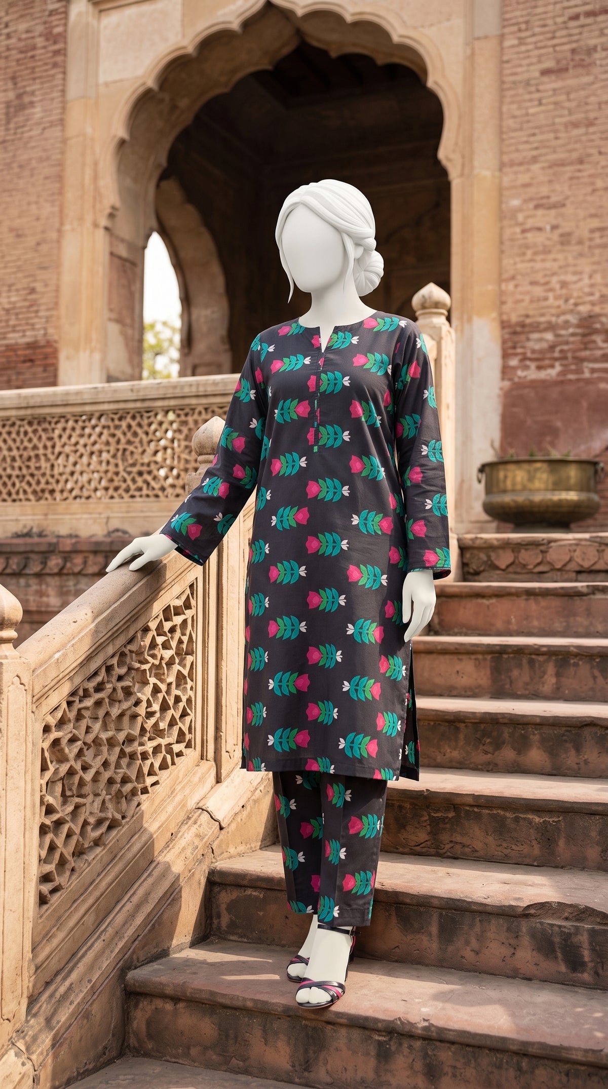 Printed Lawn Unstitched Fabric – FL26