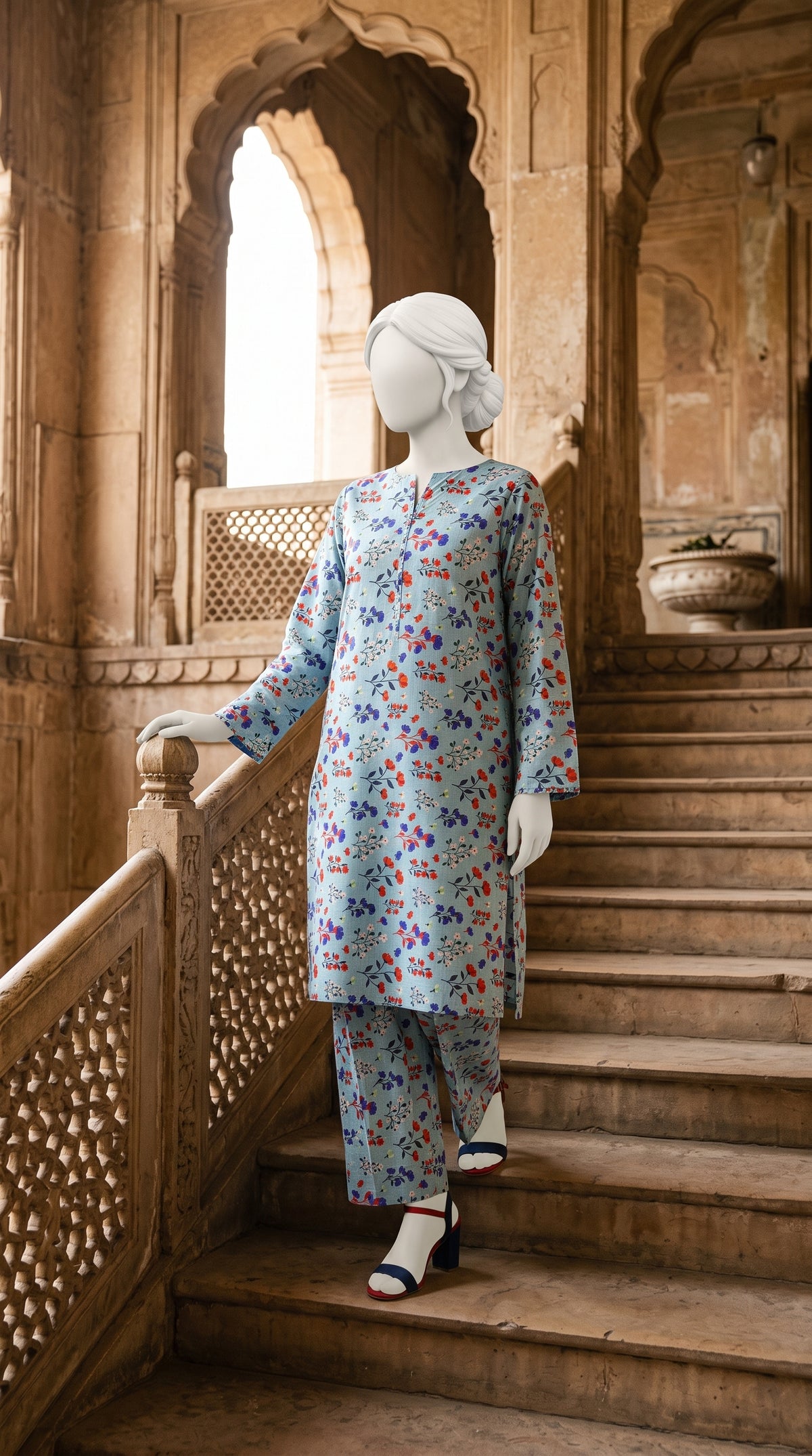 Printed Lawn Unstitched Fabric – FL27
