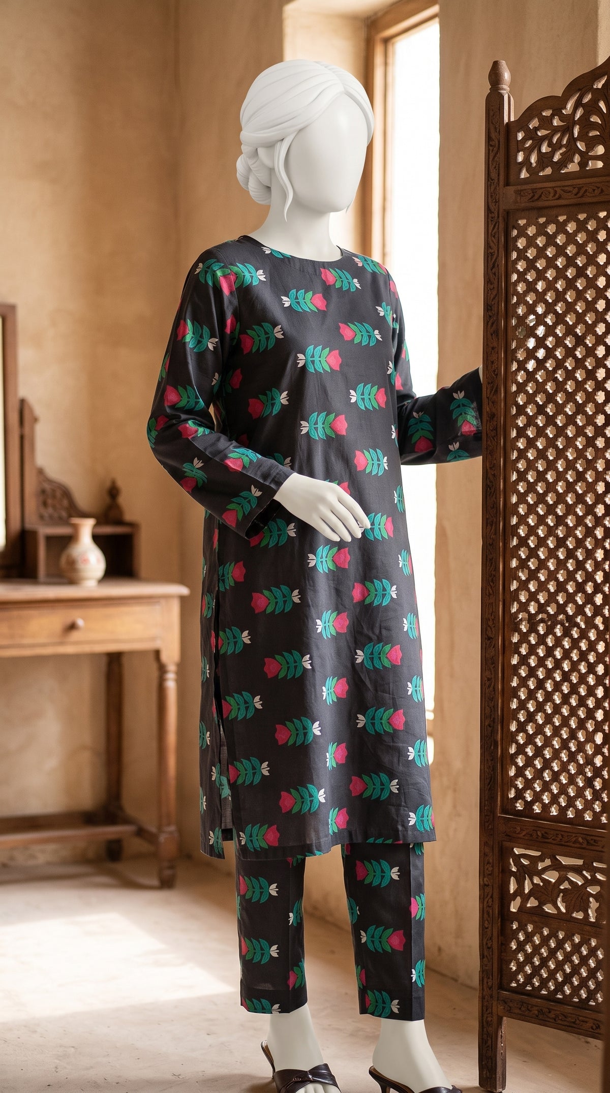 Printed Lawn Unstitched Fabric – FL26