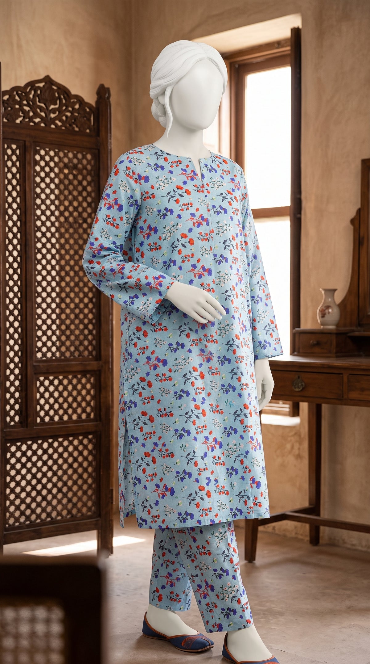 Printed Lawn Unstitched Fabric – FL27