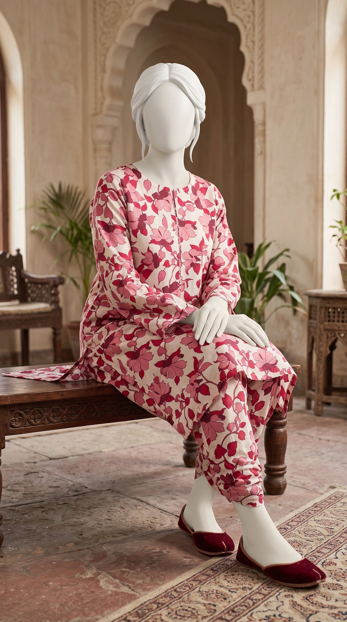 Printed Lawn Unstitched Fabric – FL22