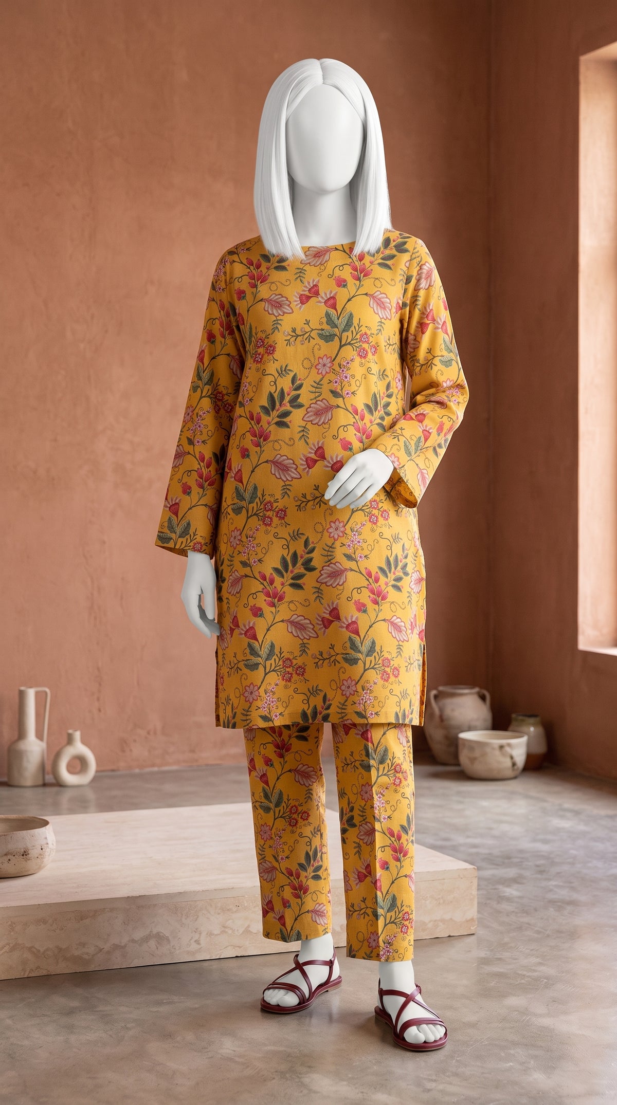 Printed Lawn Unstitched Fabric – FL32