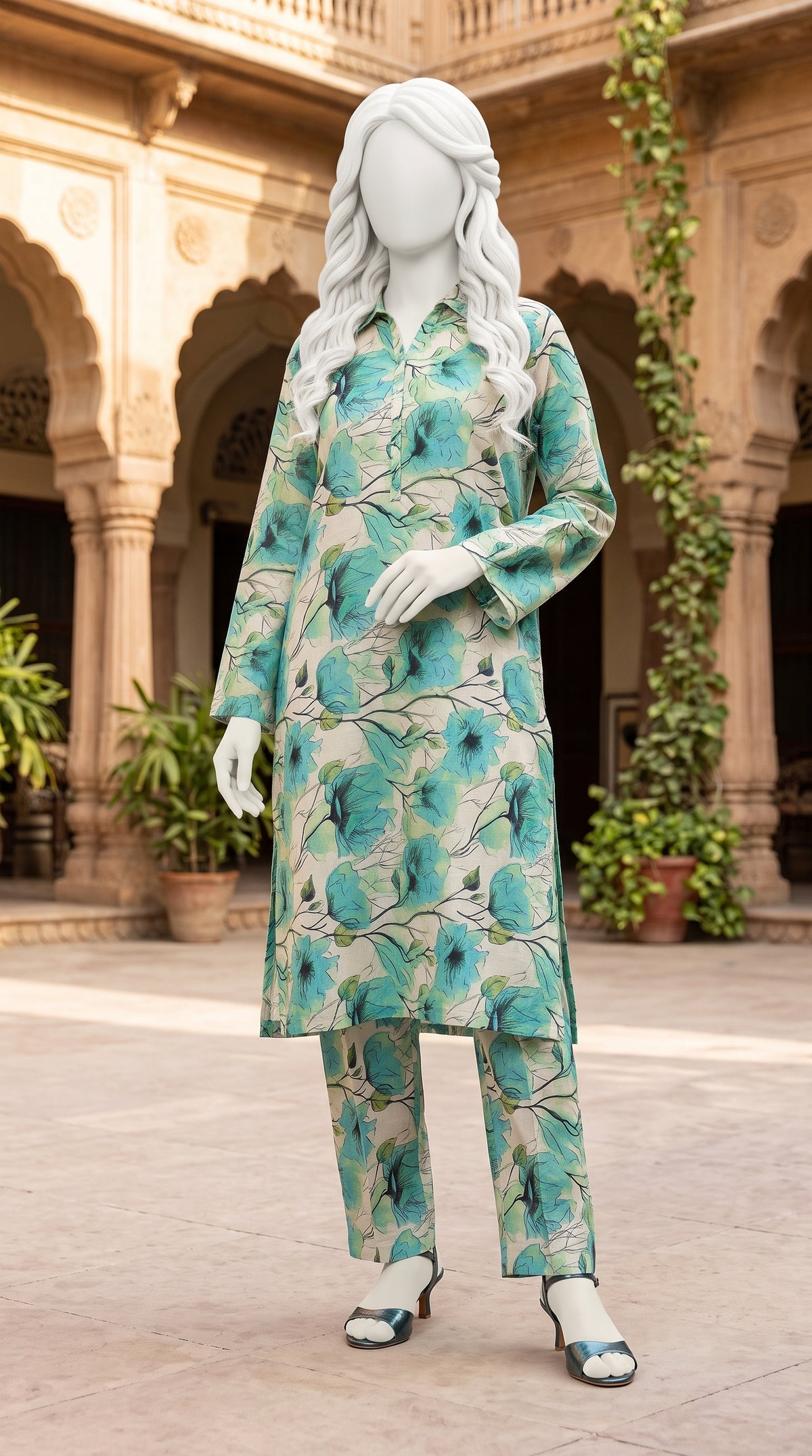 Printed Lawn Unstitched Fabric – FL30