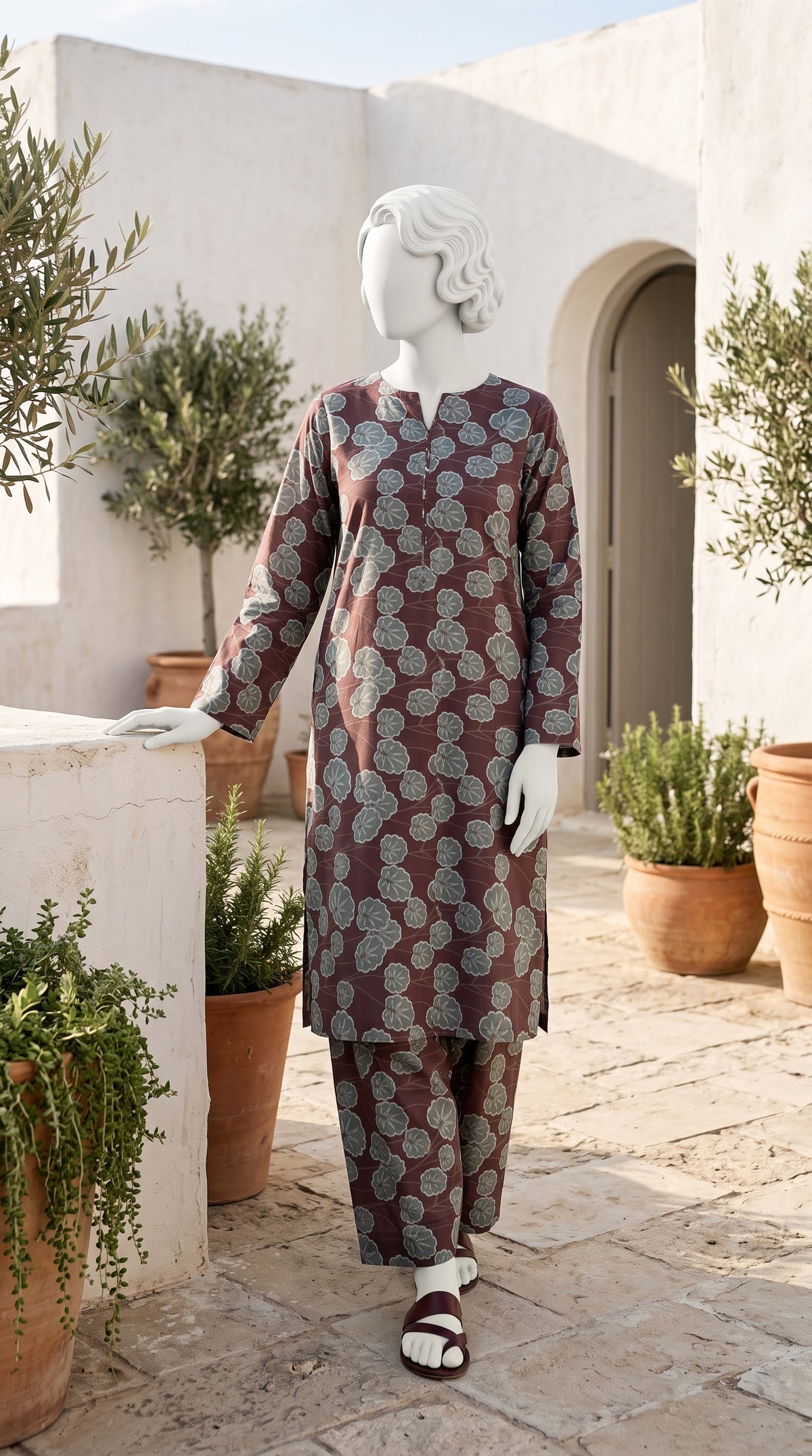 Printed Lawn Unstitched Fabric – FL33