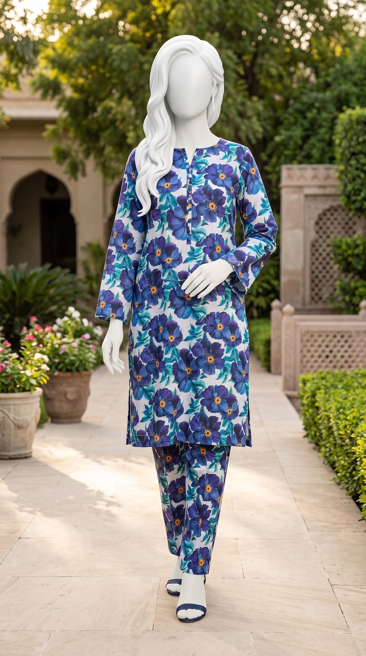 Printed Lawn Unstitched Fabric – FL38