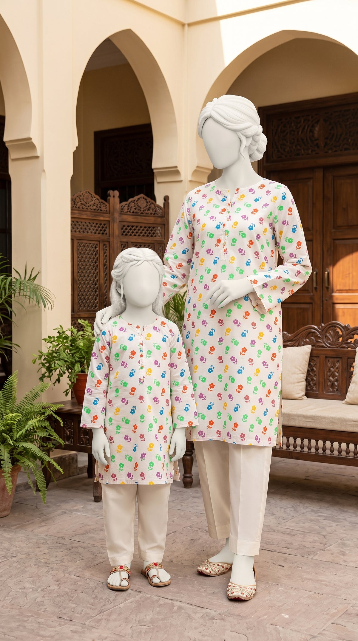 Printed Lawn Unstitched Fabric – FL23