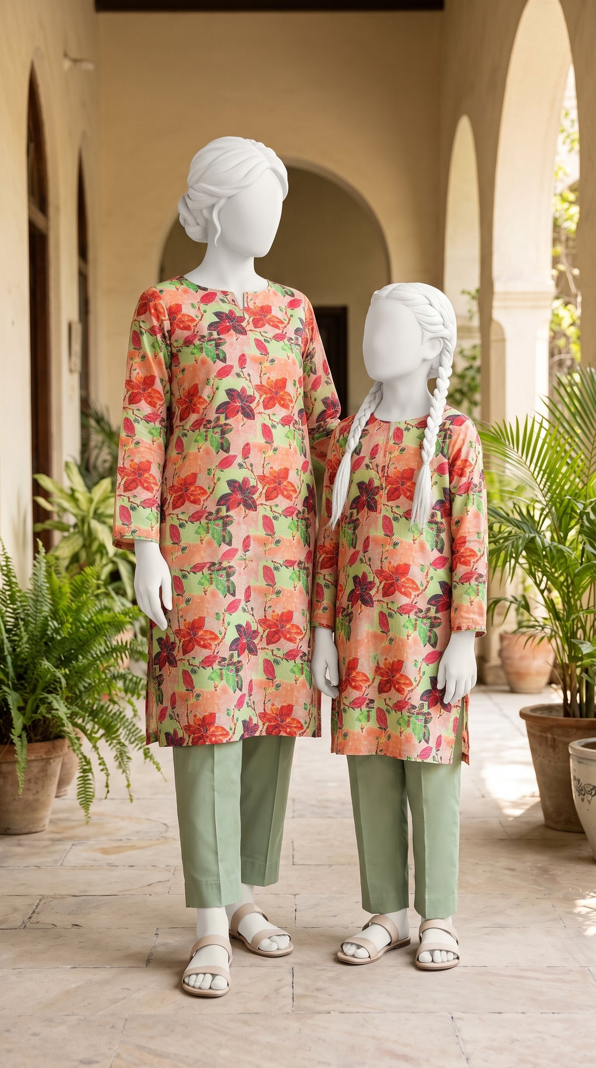 Printed Lawn Unstitched Fabric – FL34