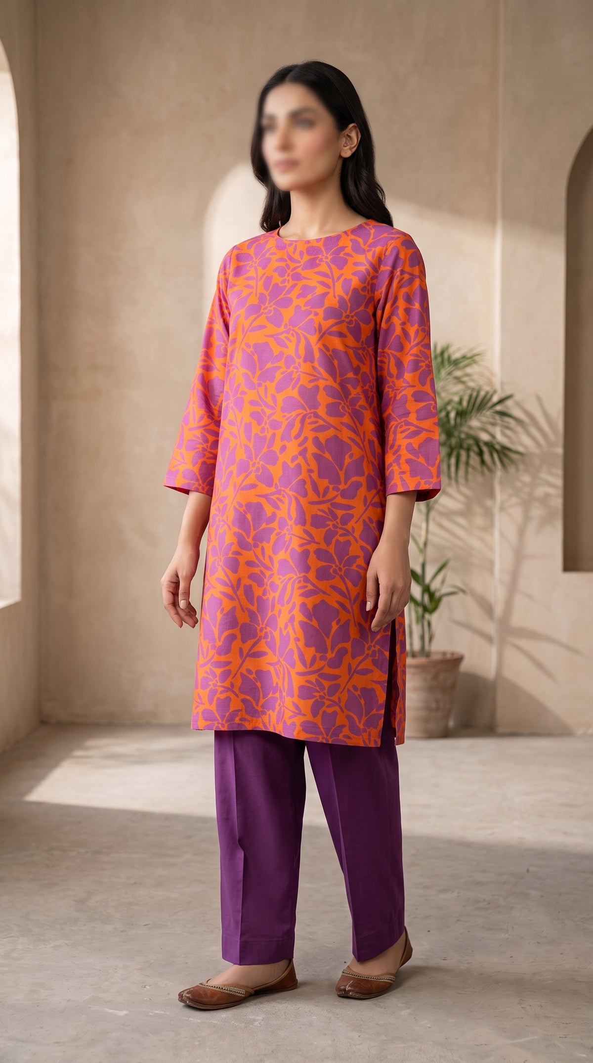 Printed Lawn Unstitched Fabric – FL18