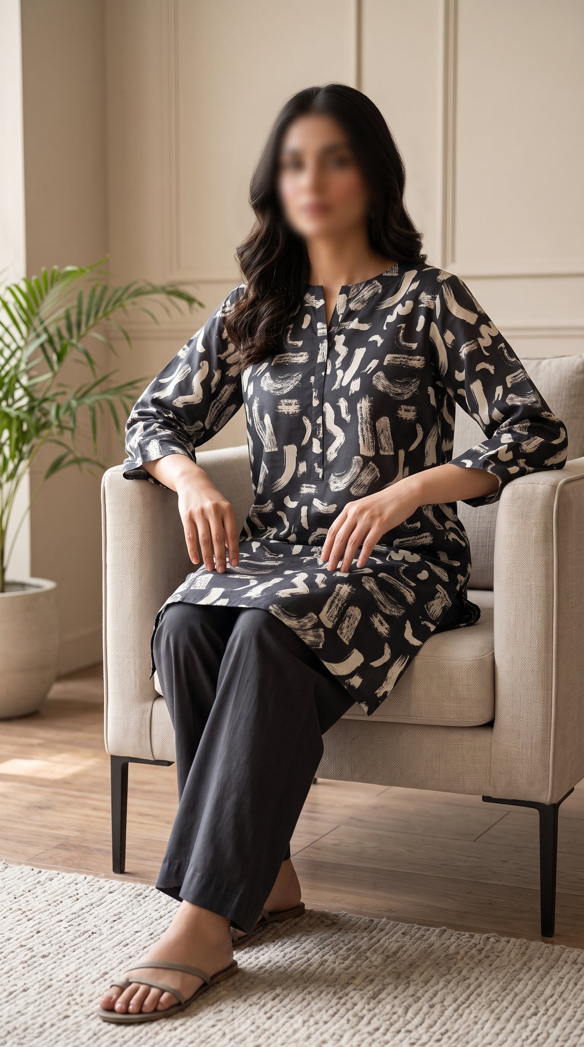 Printed Lawn Unstitched Fabric – FL04