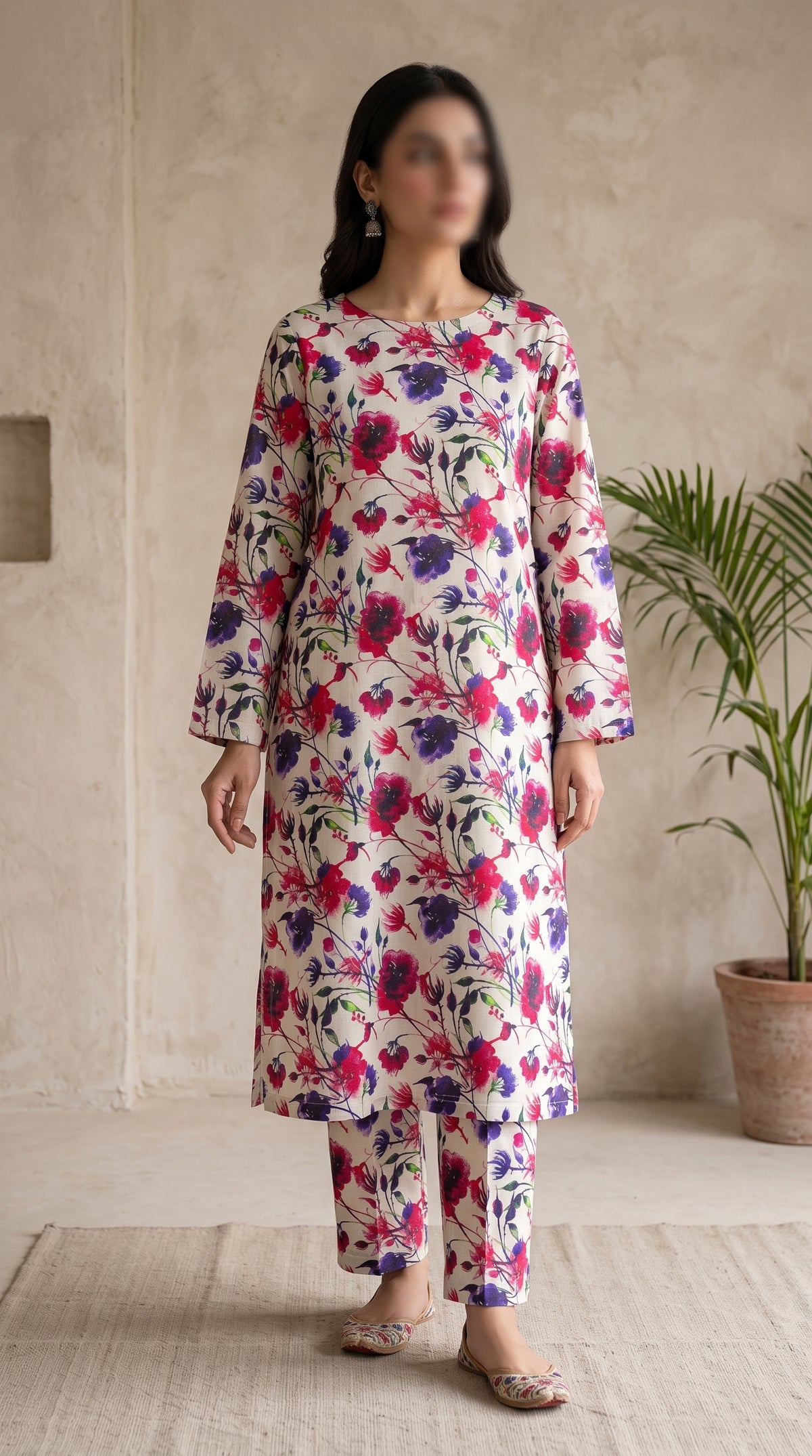 Printed Lawn Unstitched Fabric – FL12