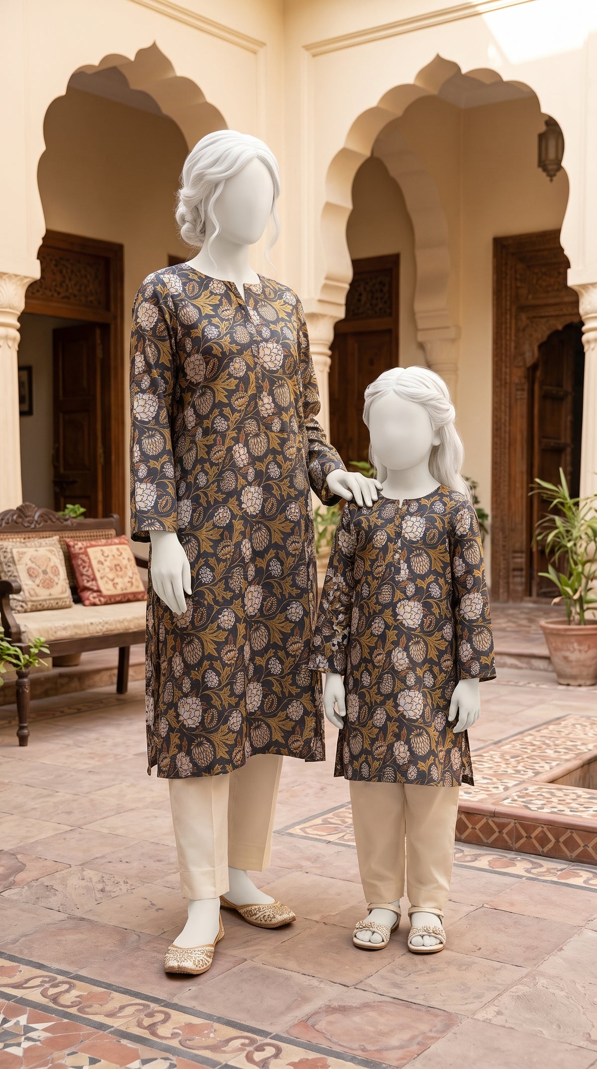 Printed Lawn Unstitched Fabric – FL24