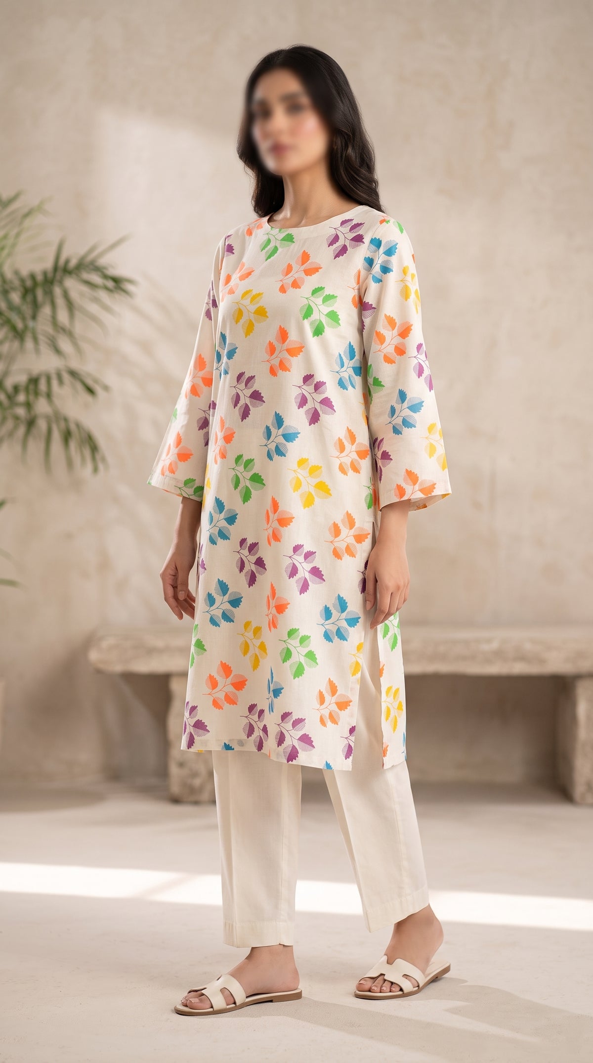 Printed Lawn Unstitched Fabric – FL09