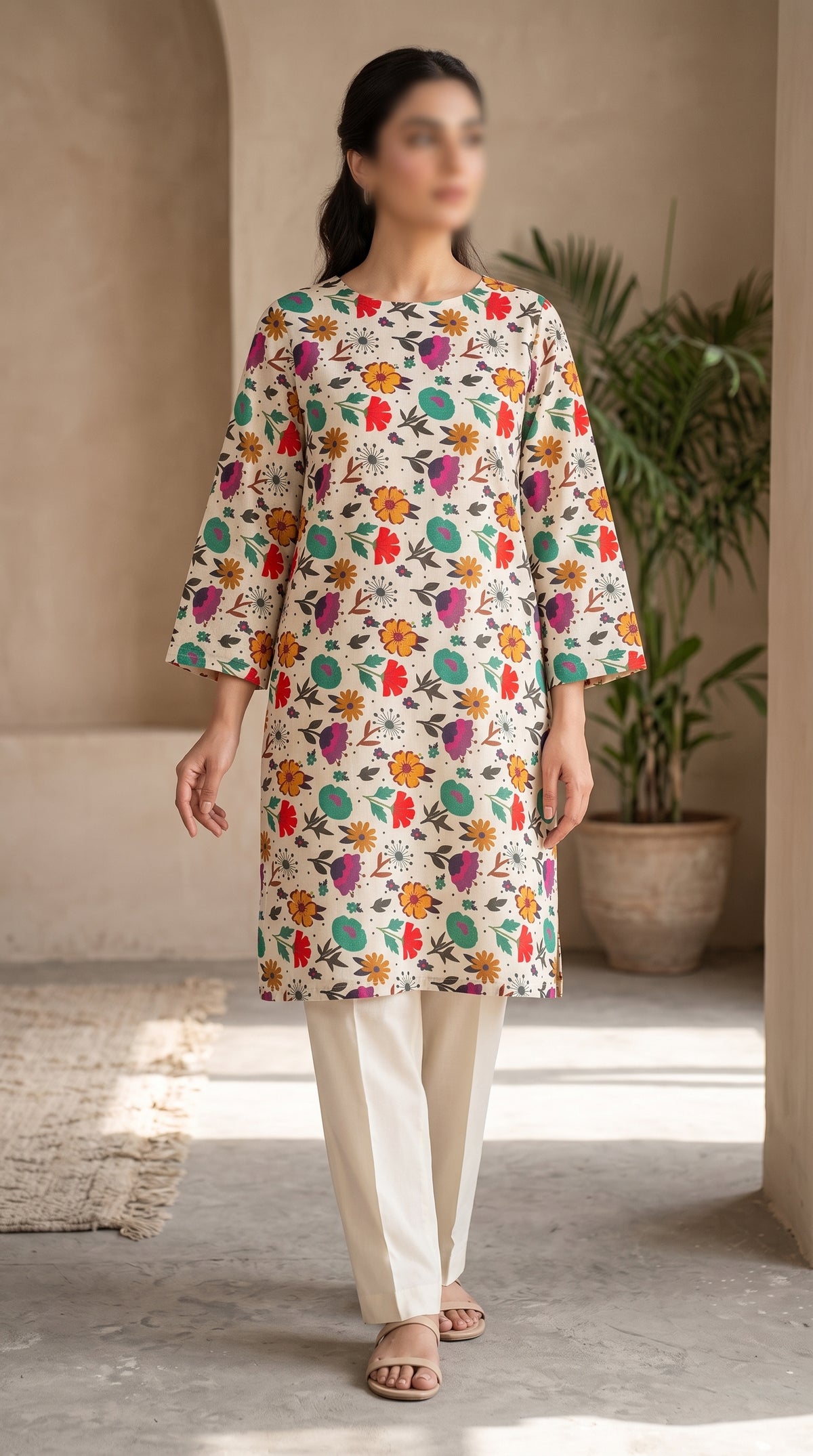 Printed Lawn Unstitched Fabric – FL15